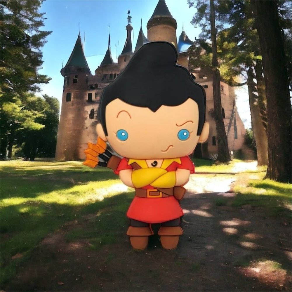 Disney Villains Beauty & The Beast Gaston 3D Foam Magnet - Picture 3 of 3
